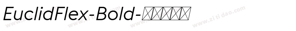 EuclidFlex-Bold字体转换