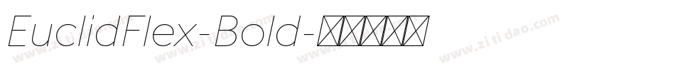 EuclidFlex-Bold字体转换