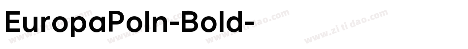 EuropaPoln-Bold字体转换