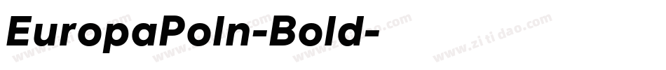 EuropaPoln-Bold字体转换