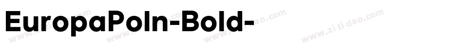 EuropaPoln-Bold字体转换