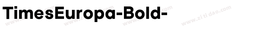 TimesEuropa-Bold字体转换