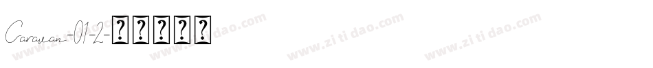 Caravan-01-2字体转换