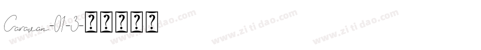 Caravan-01-3字体转换