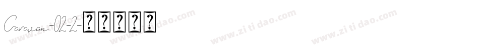 Caravan-02-2字体转换