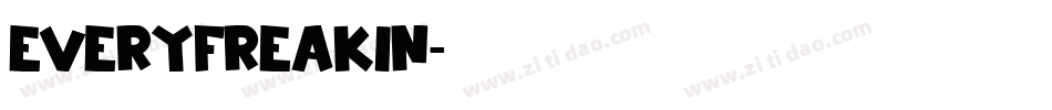 everyfreakin字体转换