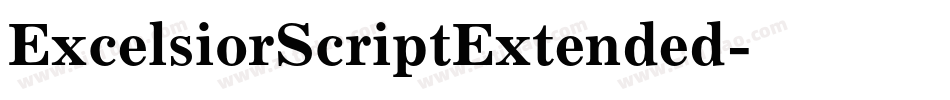 ExcelsiorScriptExtended字体转换