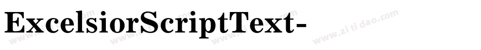 ExcelsiorScriptText字体转换