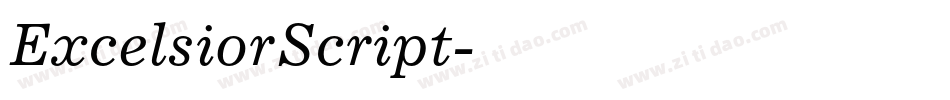ExcelsiorScript字体转换