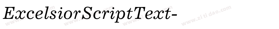 ExcelsiorScriptText字体转换