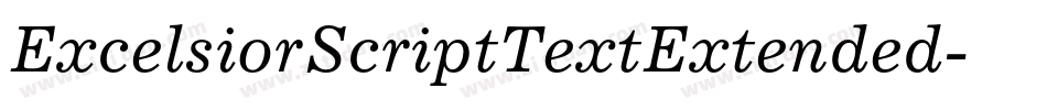 ExcelsiorScriptTextExtended字体转换
