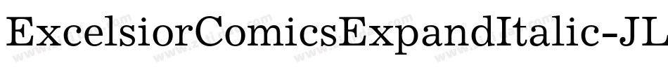 ExcelsiorComicsExpandItalic-JL5m字体转换