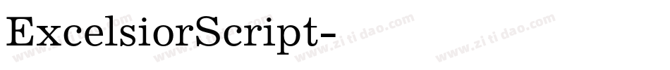 ExcelsiorScript字体转换