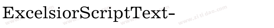 ExcelsiorScriptText字体转换