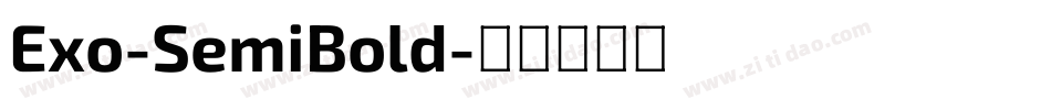 Exo-SemiBold字体转换