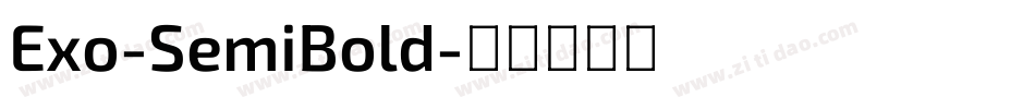 Exo-SemiBold字体转换