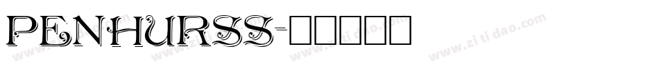 PENHURSS字体转换