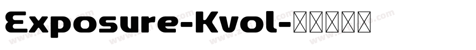 Exposure-Kvol字体转换