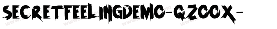 SecretFeelingDemo-qZoox字体转换