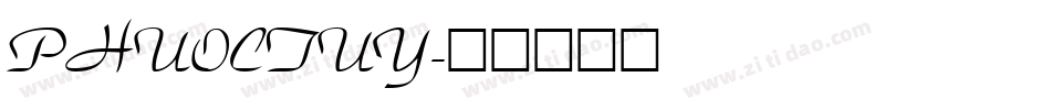 PHUOCTUY字体转换