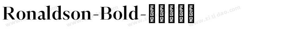 Ronaldson-Bold字体转换