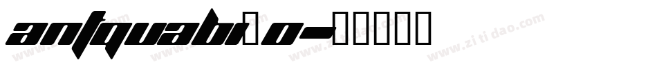 ANTQUABI_0字体转换