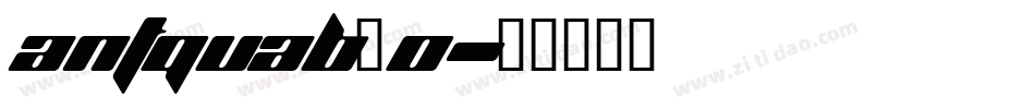 ANTQUAB_0字体转换