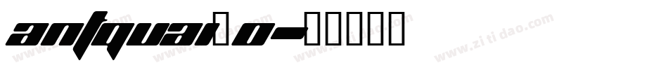 ANTQUAI_0字体转换