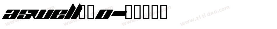 ASWELL__0字体转换