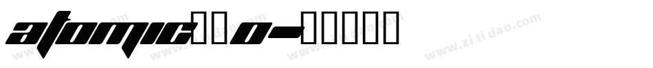 ATOMIC__0字体转换