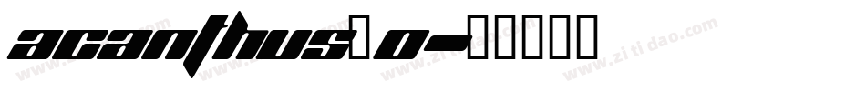Acanthus_0字体转换