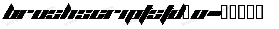 BRUSHSCRIPTSTD_0字体转换