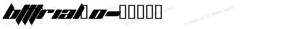 BTTTRIAL_0字体转换