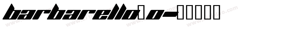 Barbarello_0字体转换