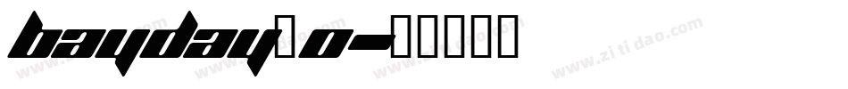 Bayday_0字体转换