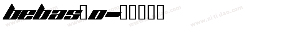 Bebas_0字体转换