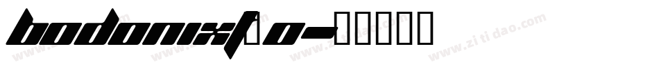 BodoniXT_0字体转换