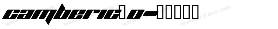 Camberic_0字体转换