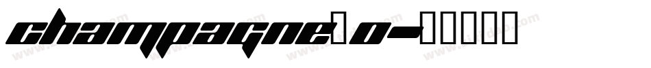 Champagne_0字体转换