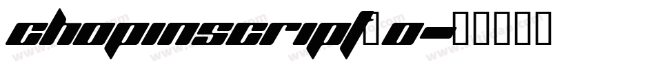 ChopinScript_0字体转换