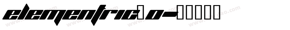 Elementric_0字体转换