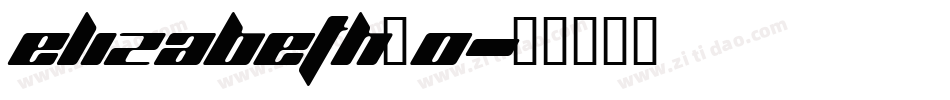Elizabeth_0字体转换