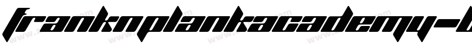 FrankNPlankAcademy-BKwd字体转换