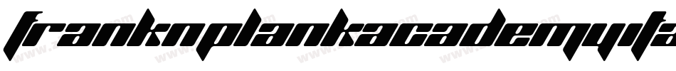 FrankNPlankAcademyItalic-8J1g字体转换