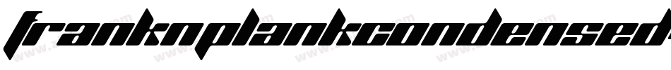 FrankNPlankCondensed-MoeJ字体转换
