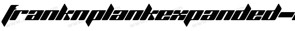 FrankNPlankExpanded-2xAd字体转换