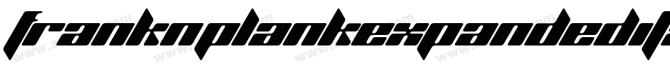FrankNPlankExpandedItalic-vWlE字体转换