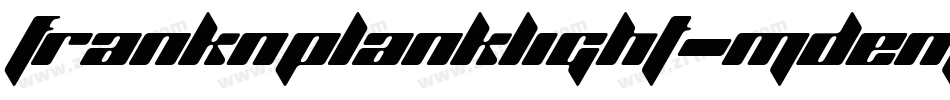 FrankNPlankLight-mdem字体转换