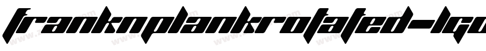 FrankNPlankRotated-Lg05字体转换