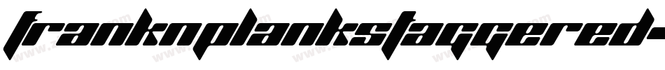 FrankNPlankStaggered-Xp1P字体转换